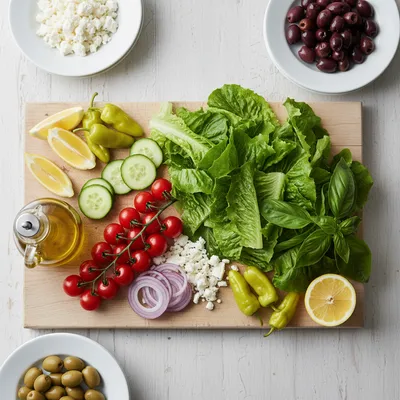 Italian Salad Recipe - cooking process
