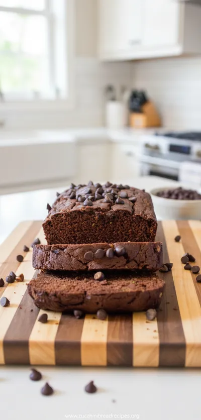 Keto Coconut Flour Double Chocolate Zucchini Bread