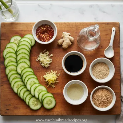 Korean Cucumber Salad – Spicy TikTok Recipe - cooking process