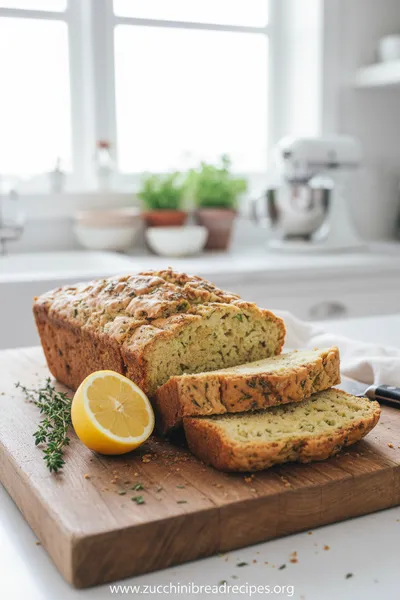 Lemon Herb Savory Zucchini Bread Recipe