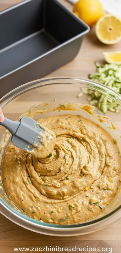 Healthy Lemon Zucchini Bread Recipe - ingredients preparation