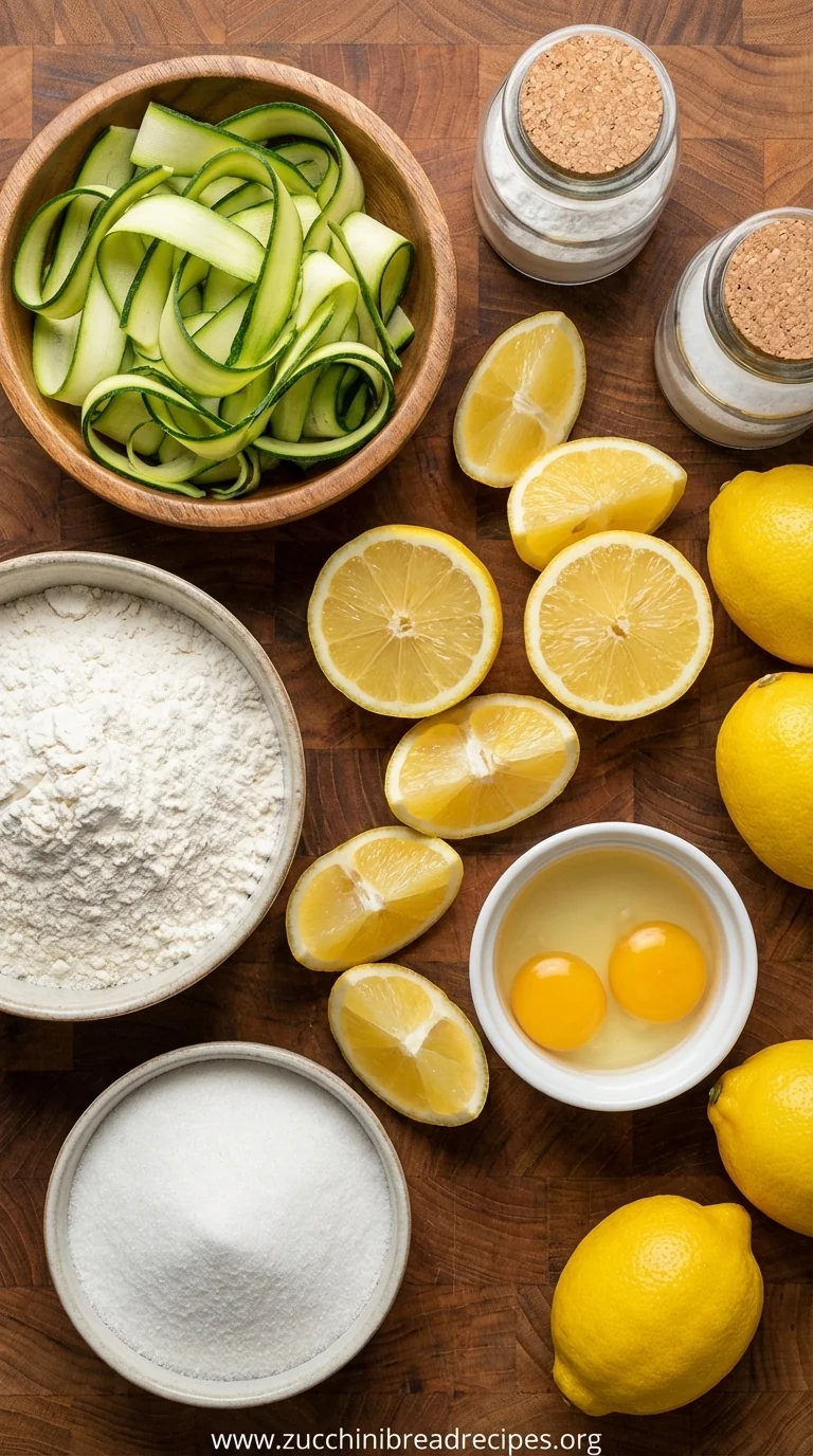 Lemon Zucchini Bars: A Sweet and Tangy Dessert - ingredients preparation