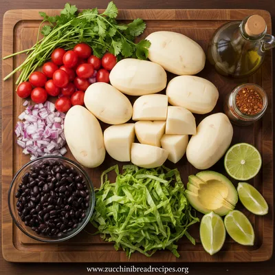 Loaded Potato Taco Bowl – Healthy Meal Prep - ingredients preparation