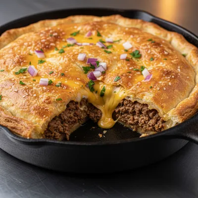One-Pan Cheeseburger Pie Recipe