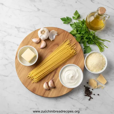 One Pot Creamy Garlic Pasta - cooking process
