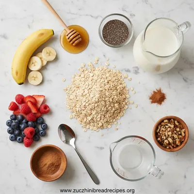 Overnight Oats – Best Healthy Breakfast Recipe - ingredients preparation
