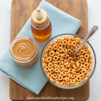 Peanut Butter Cheerio Bars - cooking process