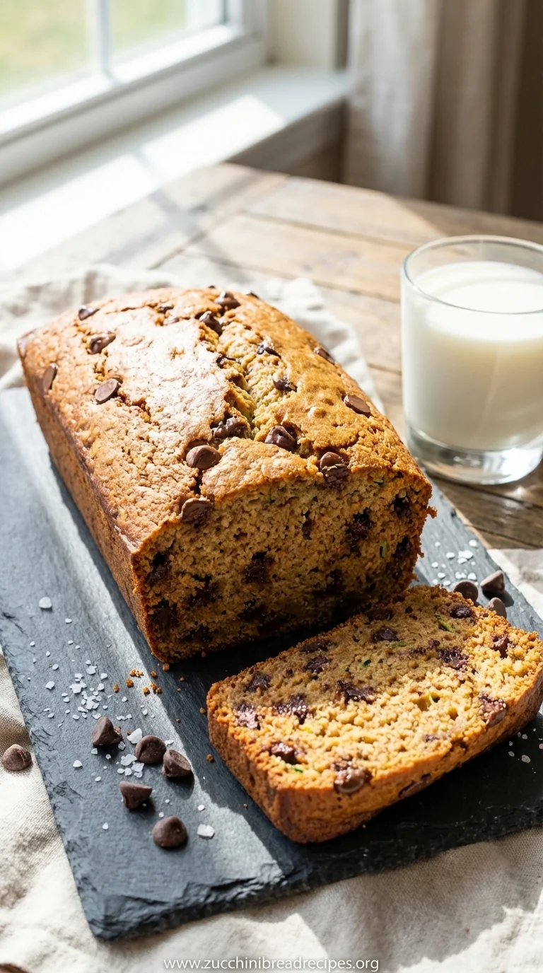Peanut Butter Chocolate Chip Zucchini Bread Recipe - ready to serve