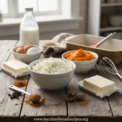 Viral Pumpkin Cottage Cheese Bake - Healthy Recipe - ingredients preparation