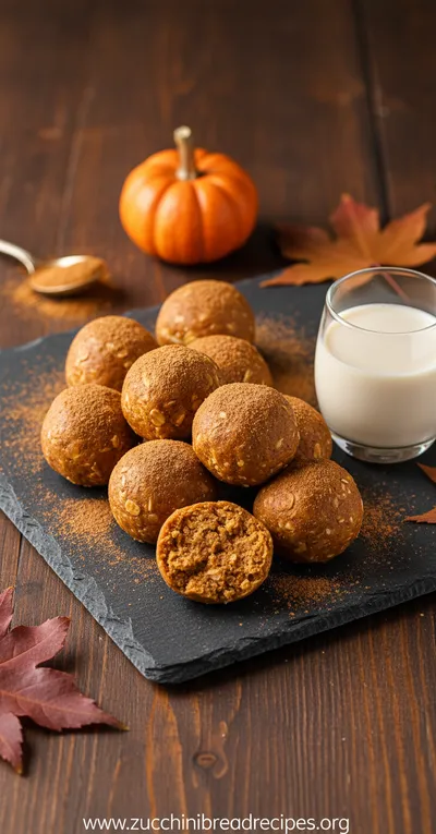 Pumpkin Protein Balls - Gluten-Free Vegan Recipe - ready to serve
