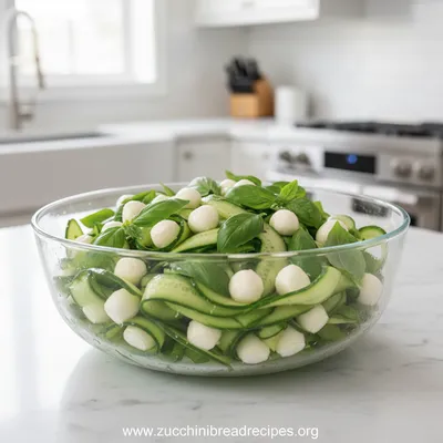 Quick Cucumber Mozzarella Salad