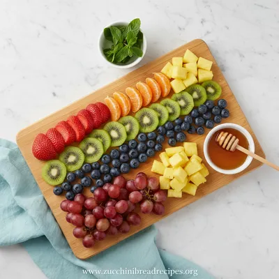 Rainbow Fruit Platter – Colorful Eid Table Delight - cooking process