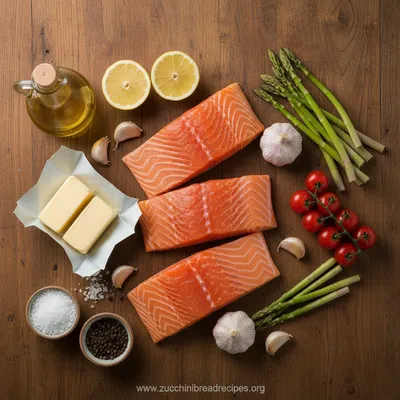 Sheet Pan Lemon Garlic Butter Salmon - cooking process