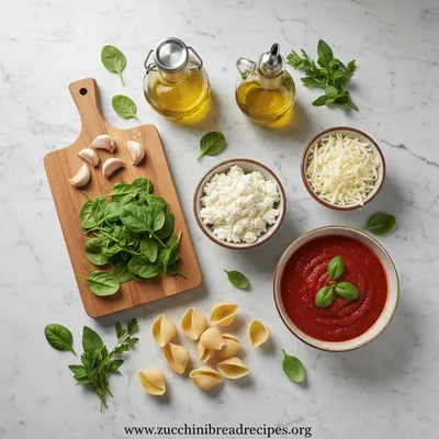 Spinach and Ricotta Stuffed Shells – Healthy Veggie Dinner - cooking process