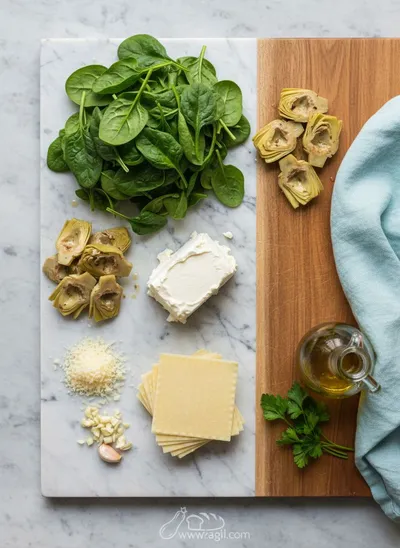 Spinach & Artichoke Wonton Cups - cooking process