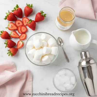 Starbucks Strawberry Marshmallow Drink - cooking process