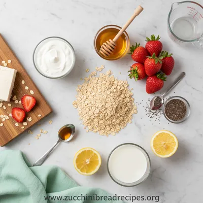 Strawberry Cheesecake Overnight Oats - cooking process