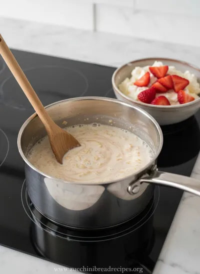 Strawberry Cheesecake Overnight Oats - ingredients preparation