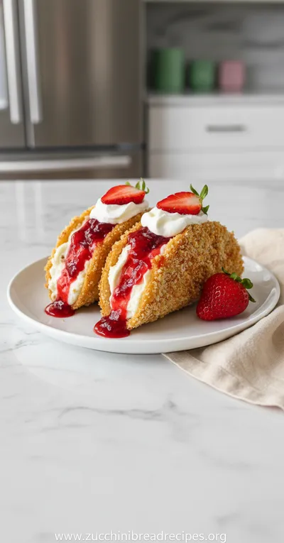 Strawberry Crunch Cheesecake Tacos