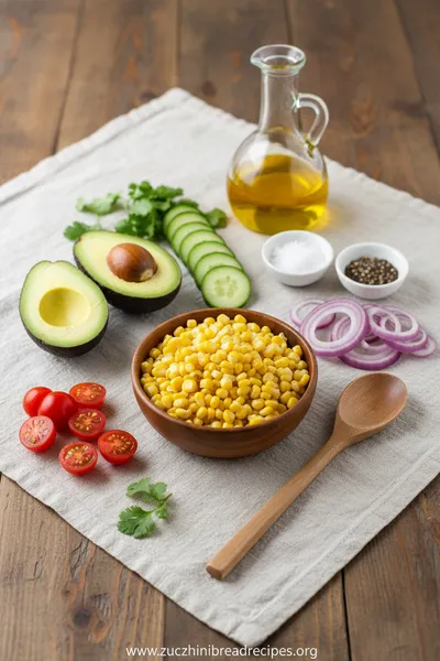 Summer Corn Salad with Avocado - cooking process