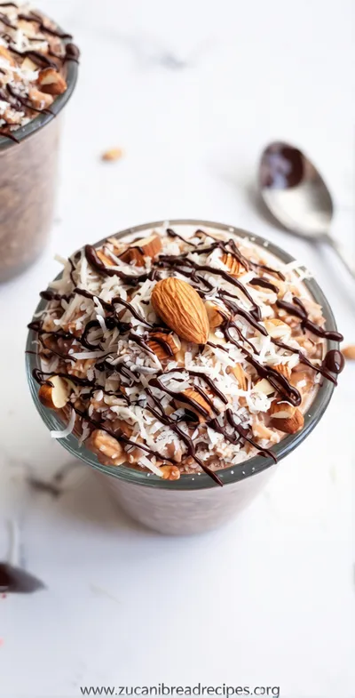 Vegan Almond Joy Overnight Oats - cooking process