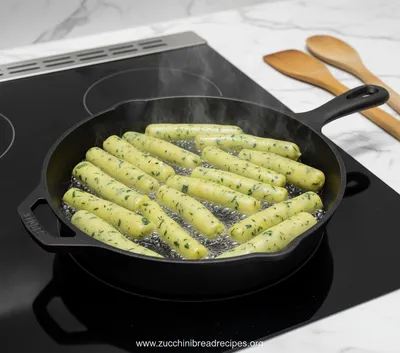Vegan Zucchini and Oatmeal Sticks Recipe - ingredients preparation