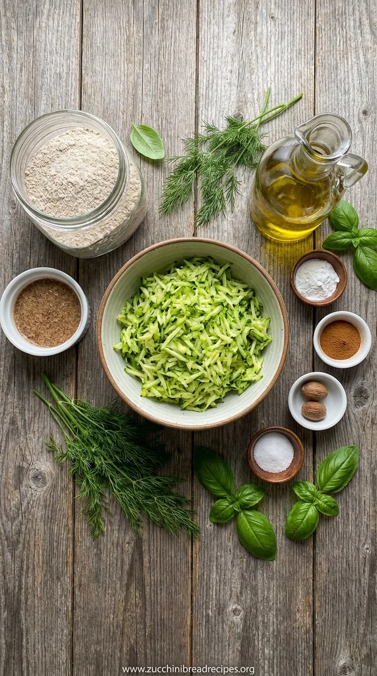 Vegan Zucchini Savory Muffins: Healthy Party Appetizer - ingredients preparation