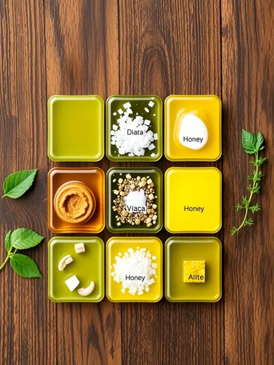 White Balsamic Vinaigrette - Healthy Quick Dressing - ingredients preparation