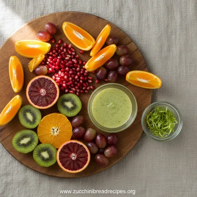Winter Fruit Salad With Lime Dressing - cooking process