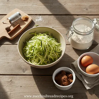 Homemade Zucchini Bread - Easy And Delicious - ingredients preparation