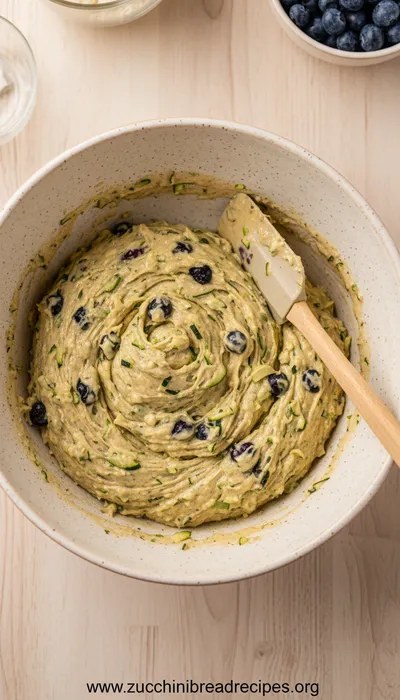 Zucchini Bread With Blueberries Recipe - ingredients preparation