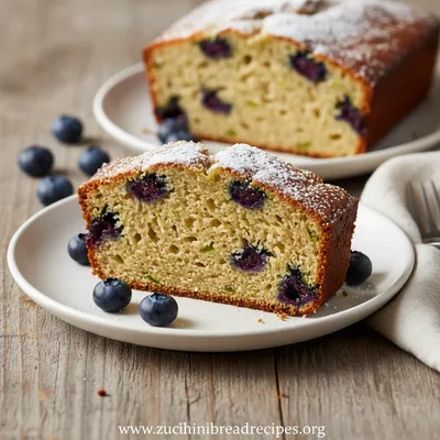 Zucchini Bread With Blueberries Recipe - ready to serve