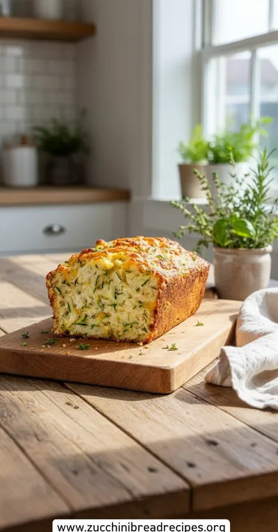Zucchini Cheddar Herb Loaf Recipe
