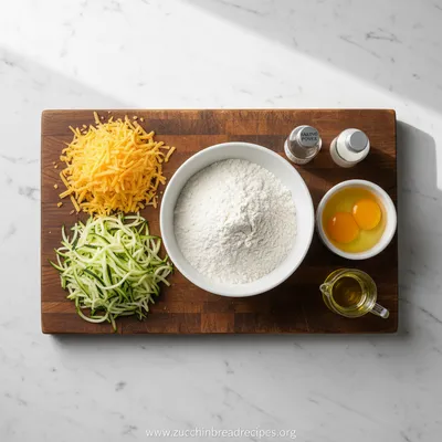 Easy Zucchini Cheese Bread Recipe with Moist Texture - cooking process