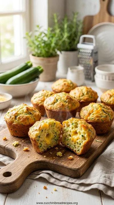 Zucchini Cheese Muffins: Savory, Moist & Easy Snack