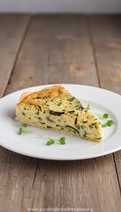No Egg Zucchini Pie Recipe (Easy and Vegan) - ready to serve