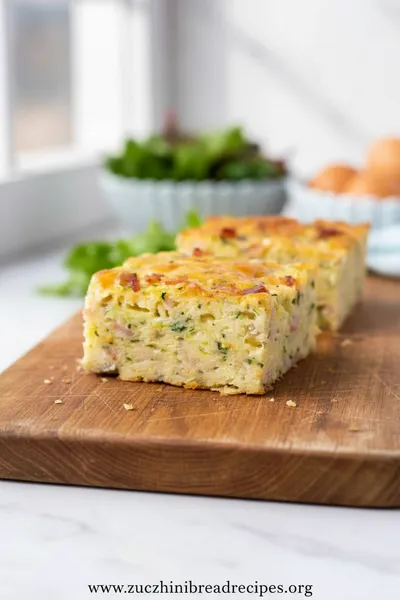 Easy Zucchini Slice With Turkey Bacon