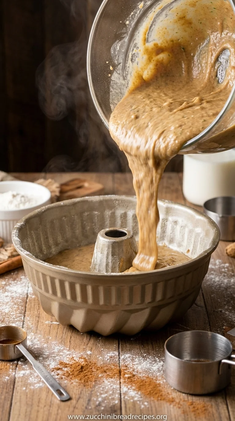 Zucchini Spice Cake: Best Recipe with Brown Sugar - cooking process